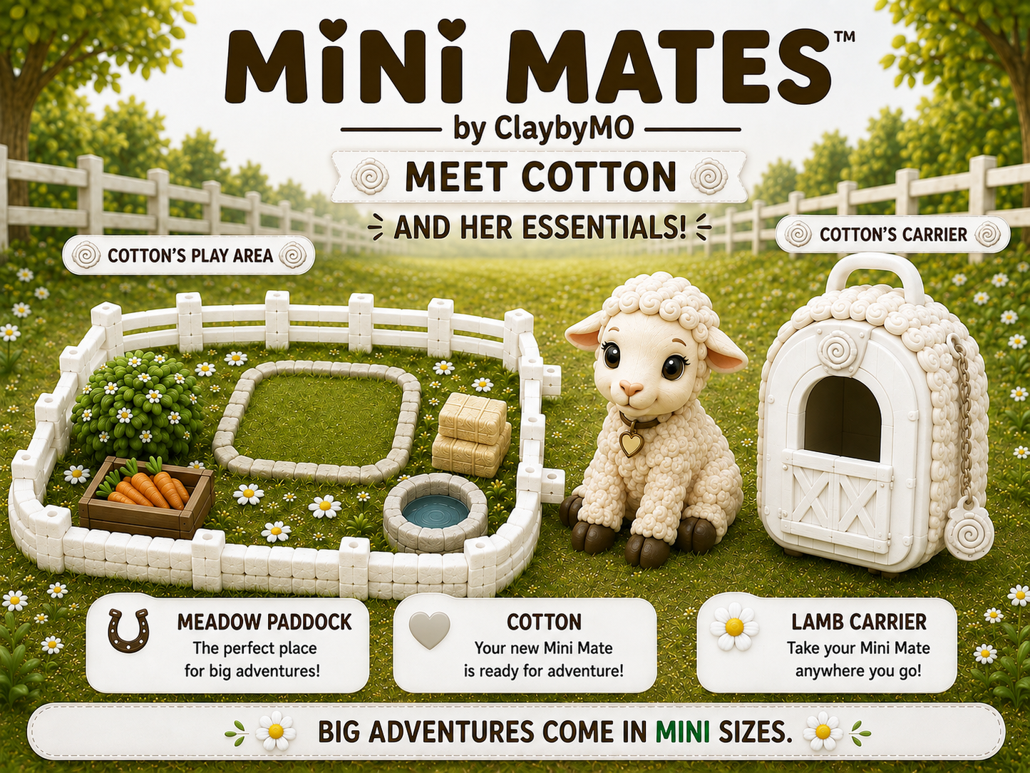 Mini Mates Farm Friends-Cotton