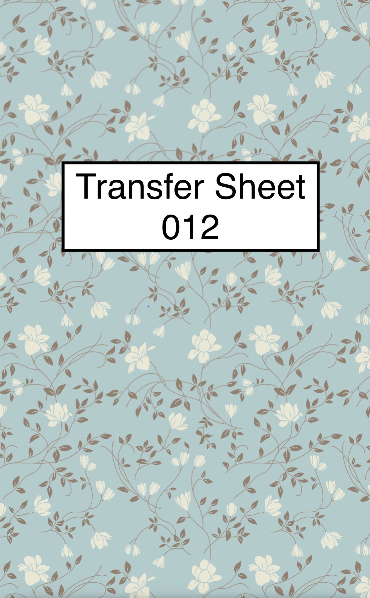 Transfer Sheet 012