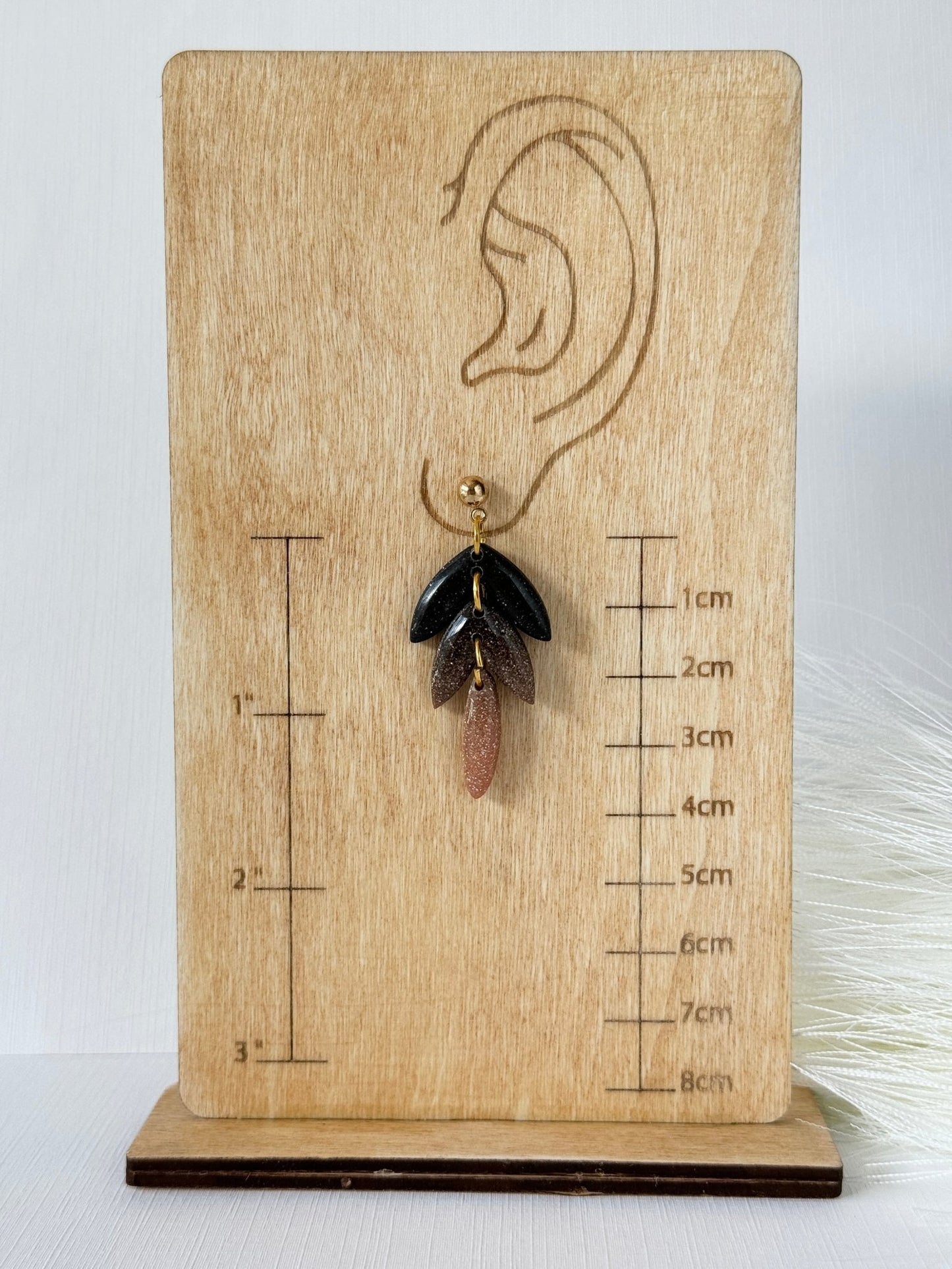 Black Gradient Dangles - ClaybyMO