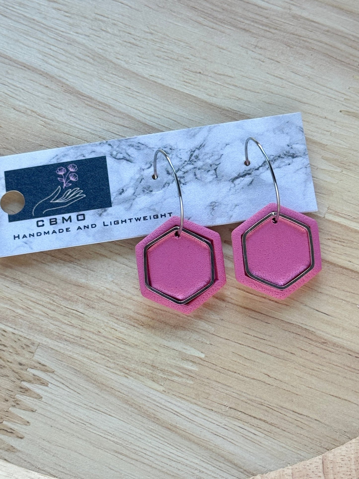 Circle/Hexagon Dangles - ClaybyMO
