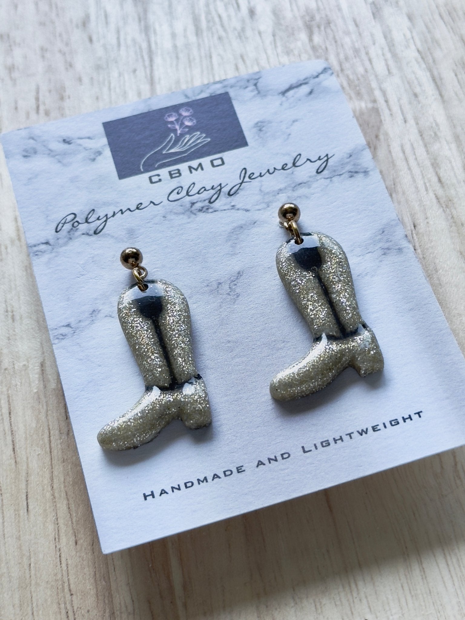 Cowboy Boots Dangles - ClaybyMO