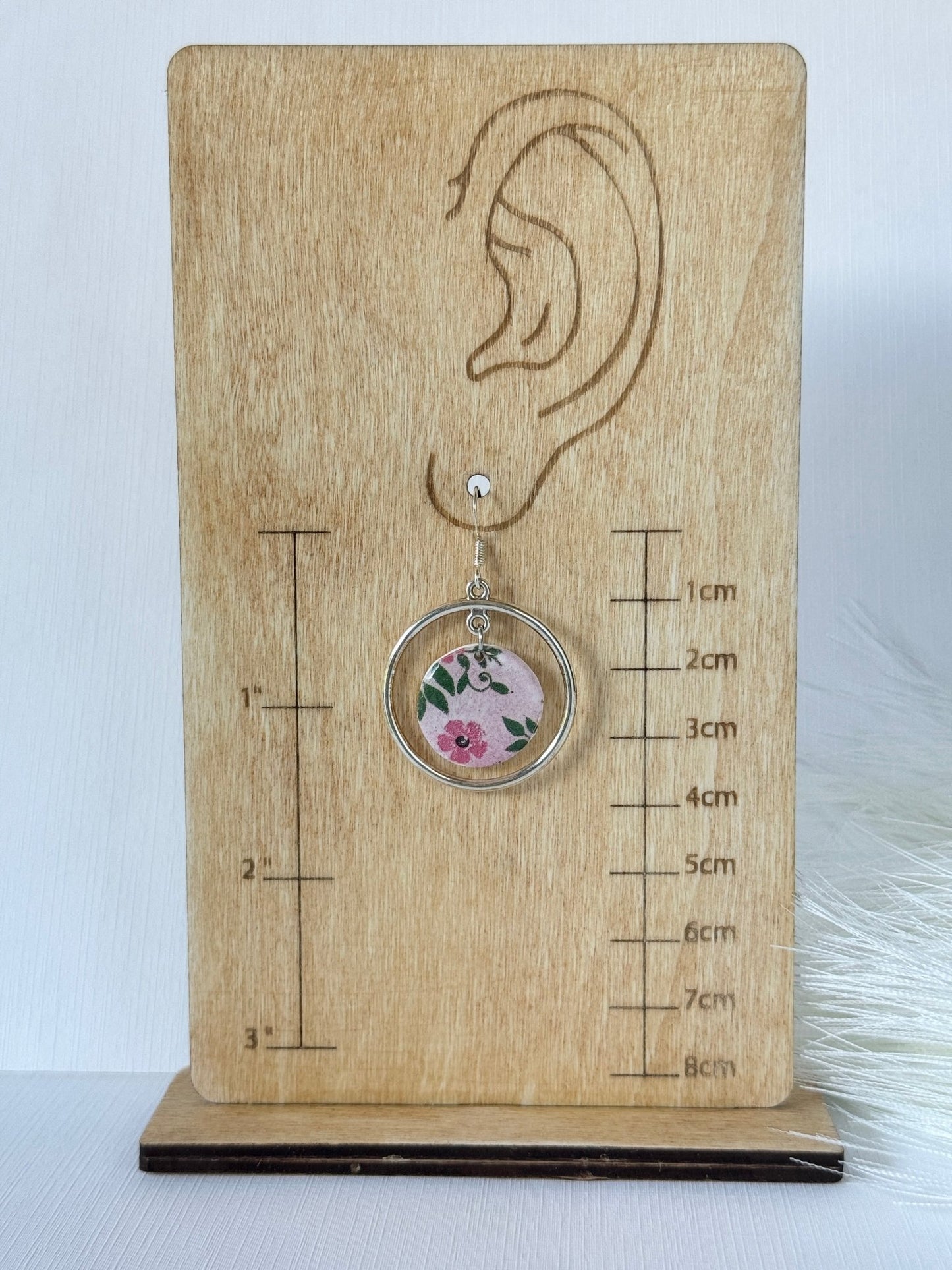 Floral Transfer Sheet Dangles - ClaybyMO