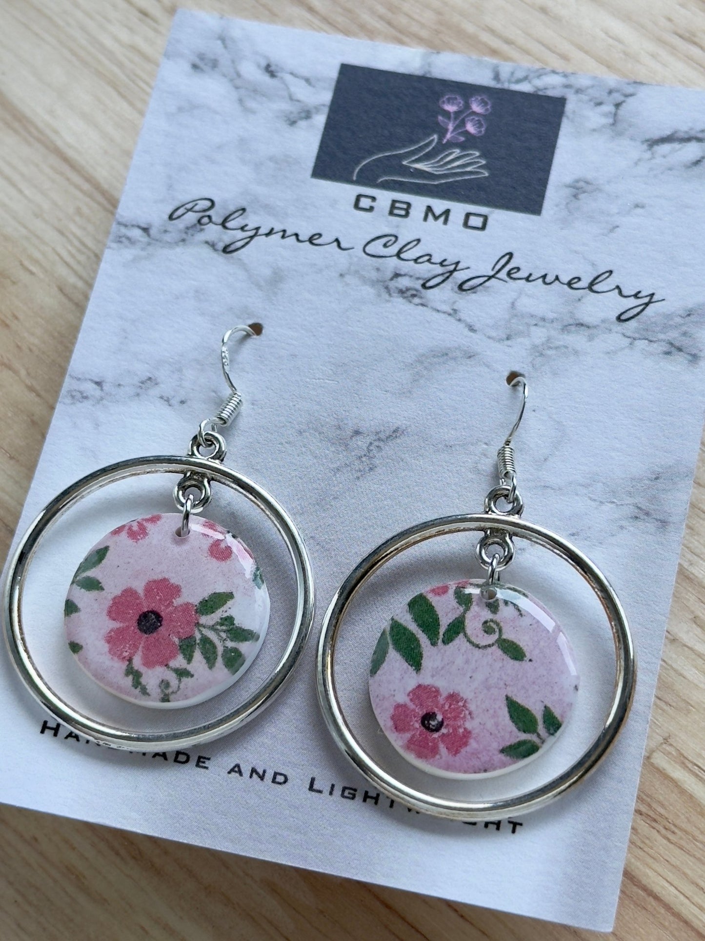 Floral Transfer Sheet Dangles - ClaybyMO