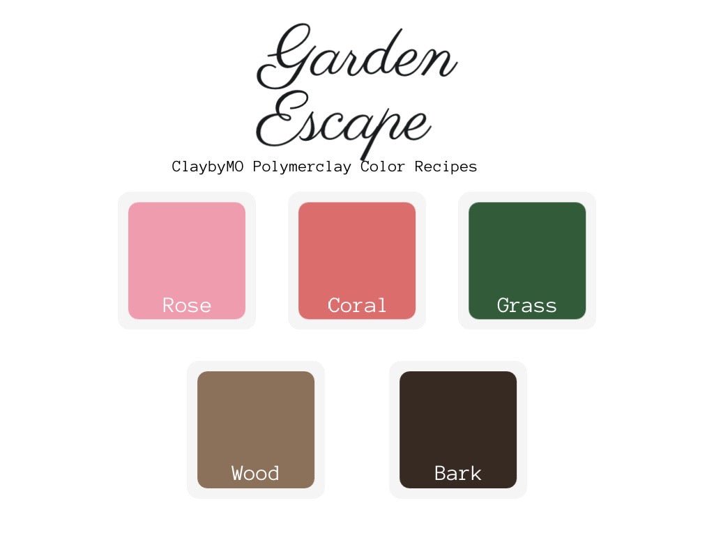 Garden Escape Color Palette - ClaybyMO