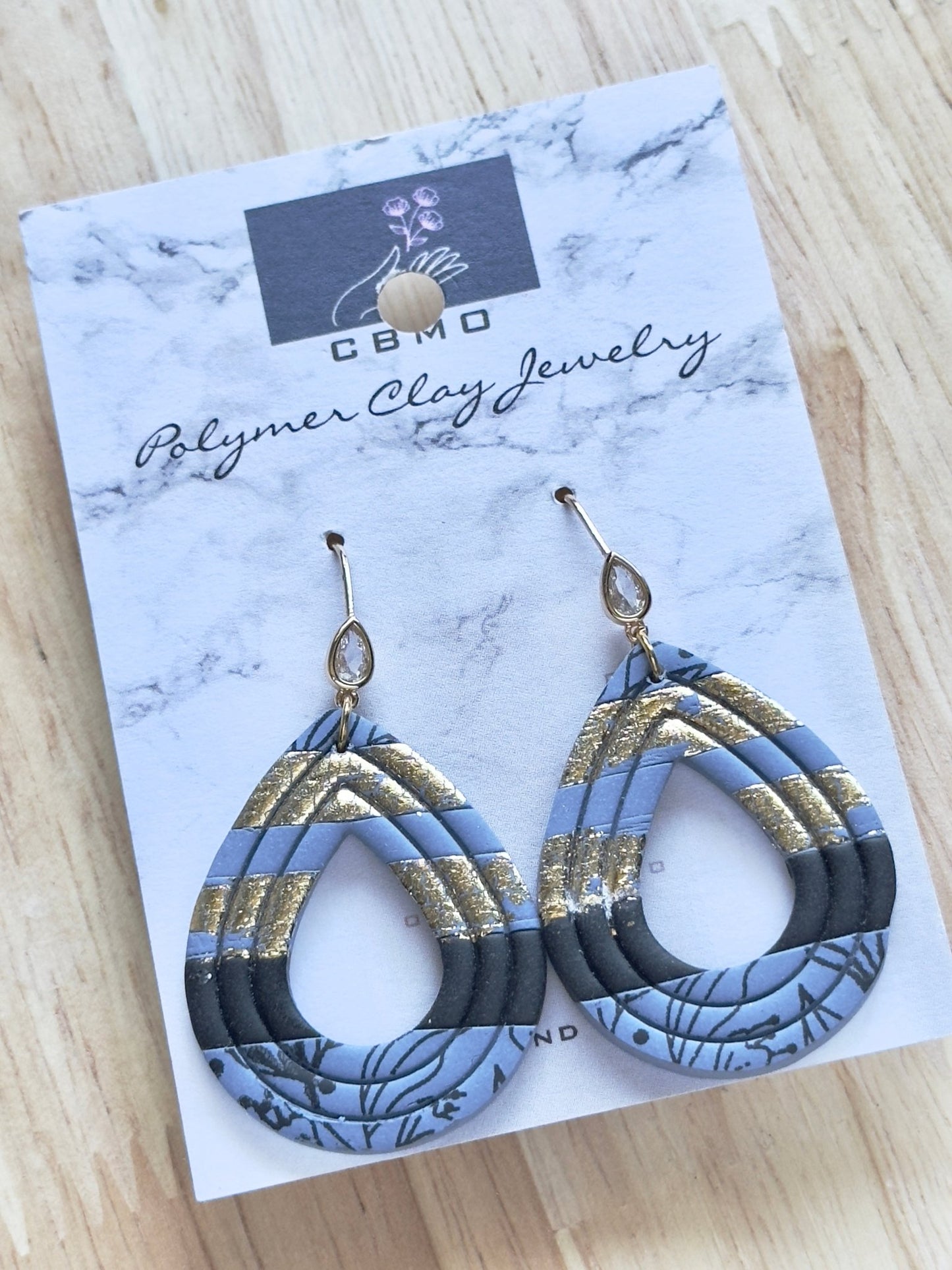 Gold Teardrops - ClaybyMO