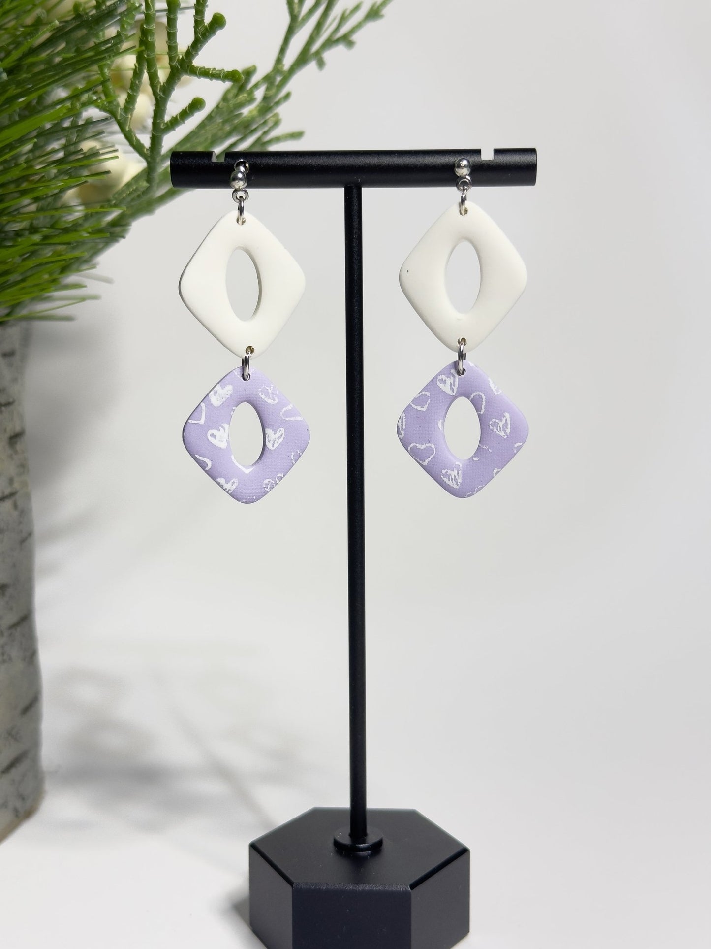 Heart Donut Dangles - ClaybyMO