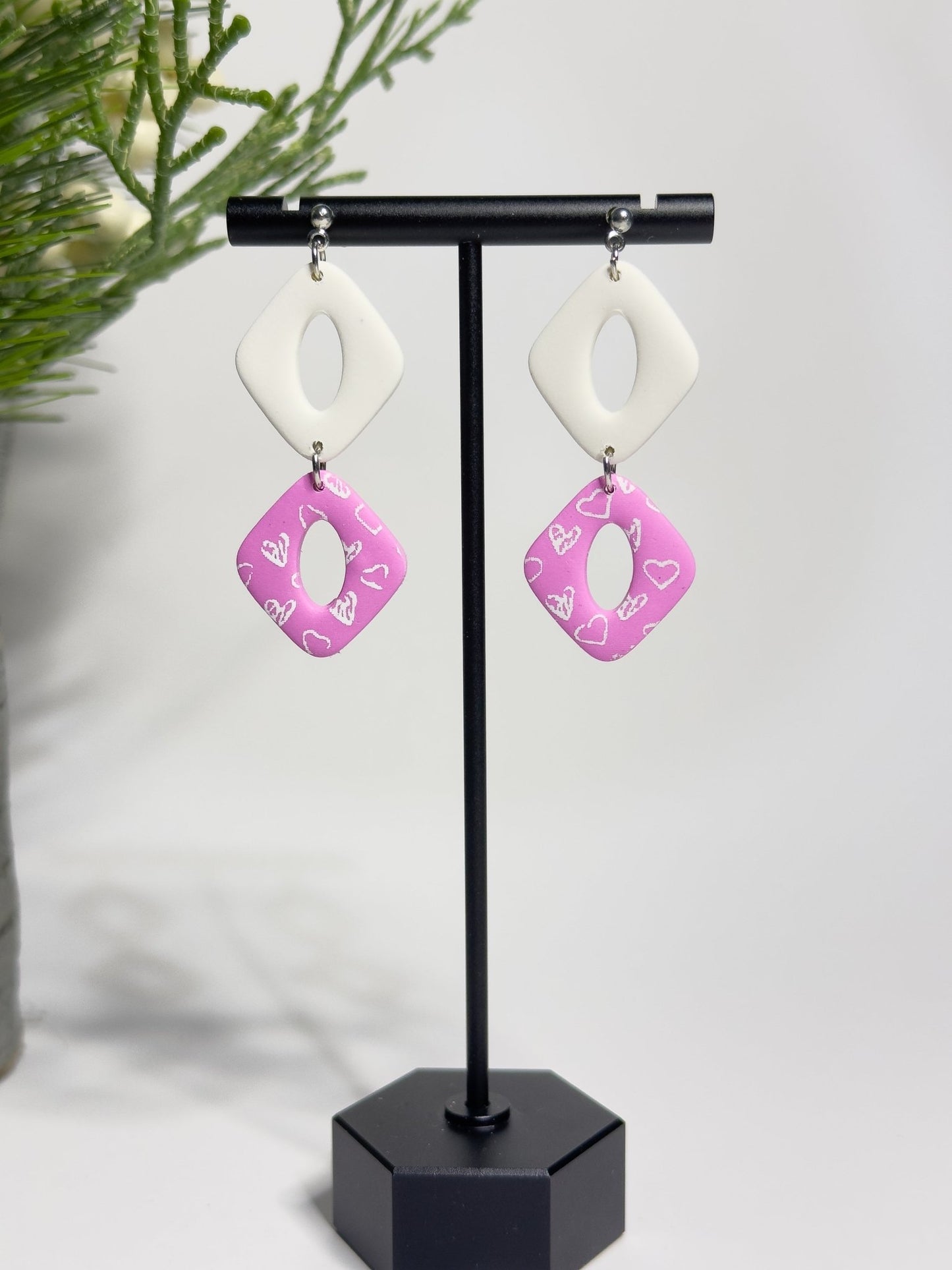 Heart Donut Dangles - ClaybyMO