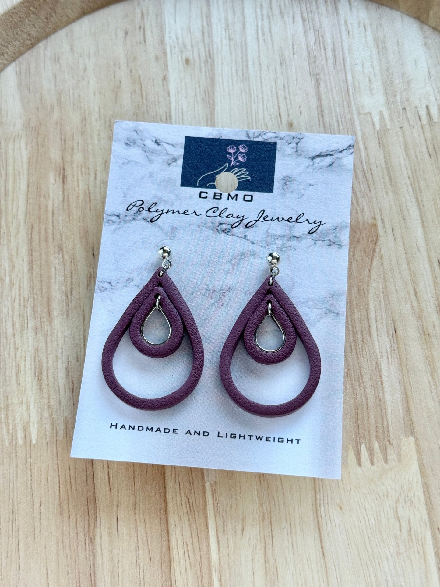 Large Double Tear Dangle - ClaybyMO