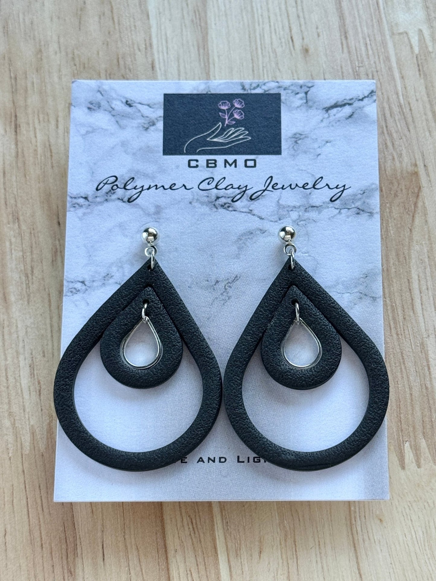 Large Double Tear Dangle - ClaybyMO