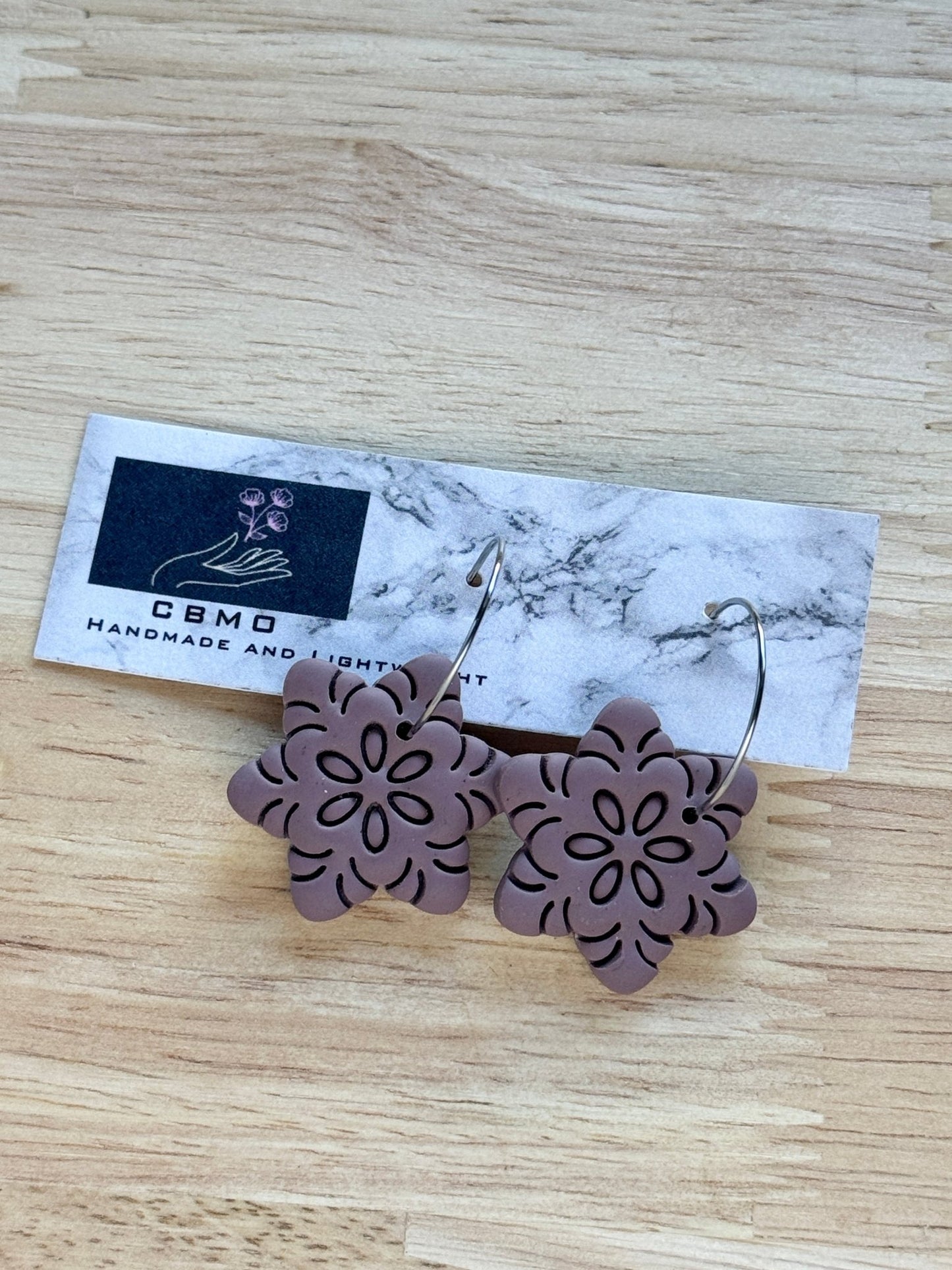 Mauve Dangles - ClaybyMO