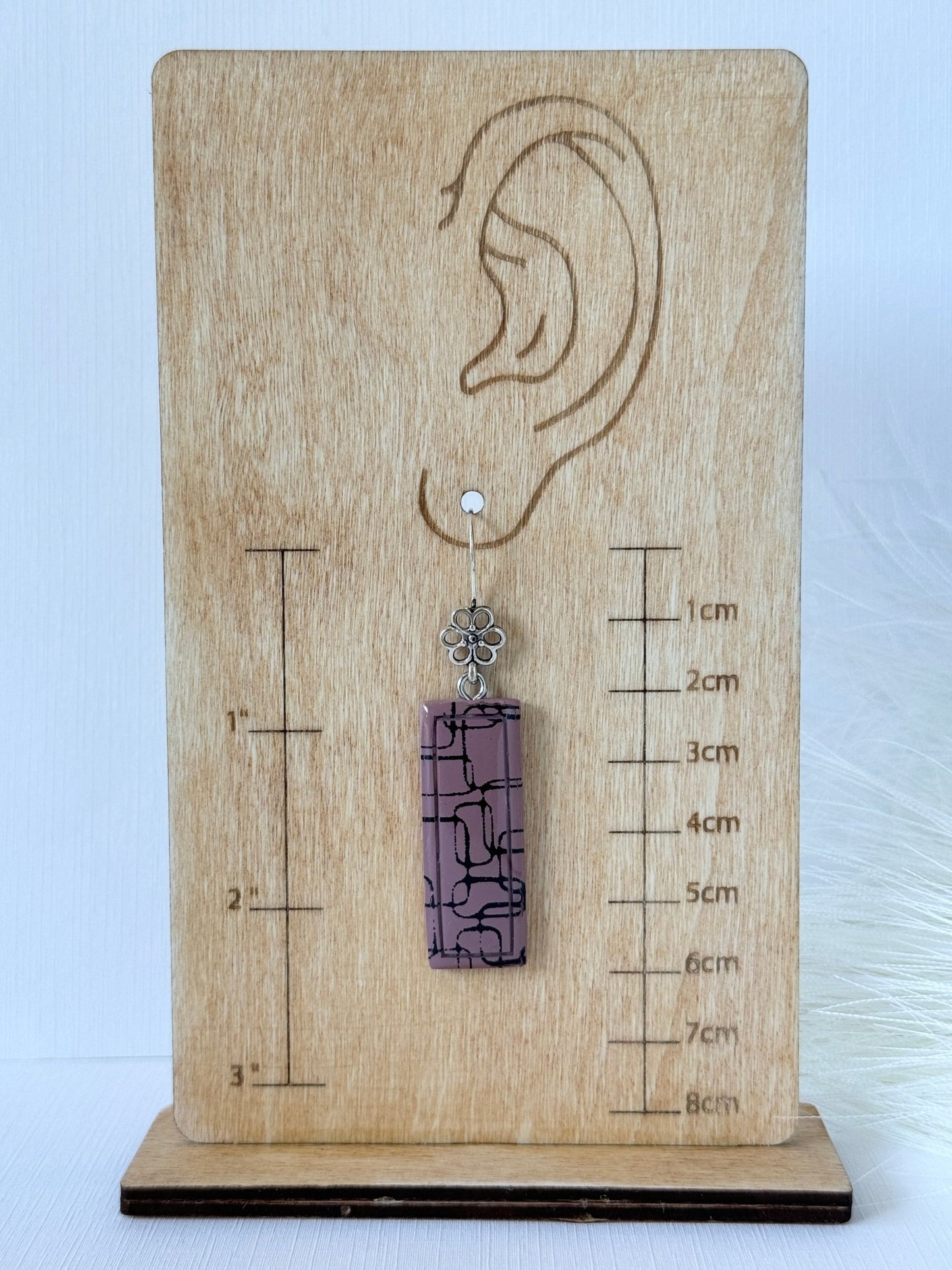 Mauve Dangles - ClaybyMO