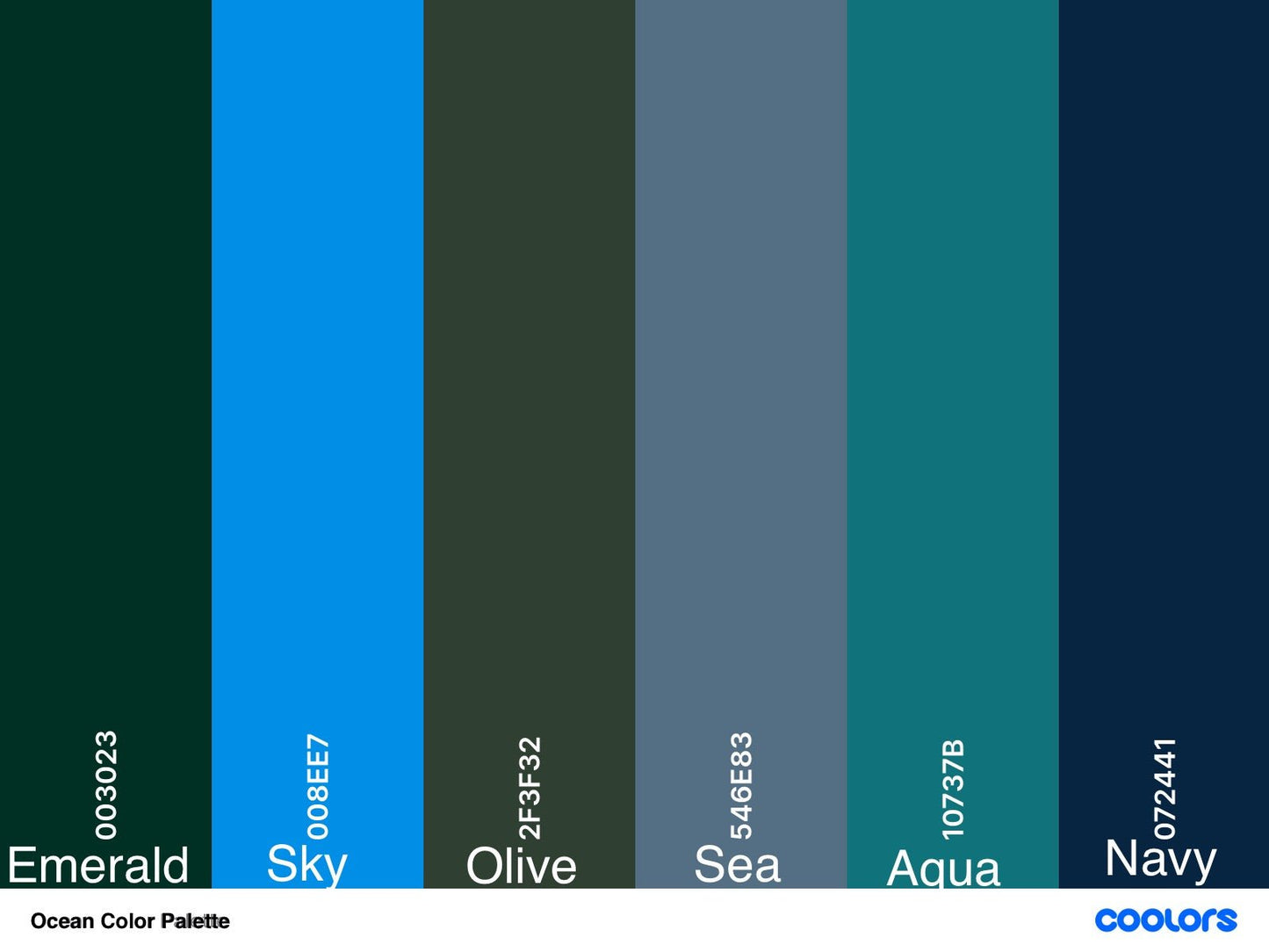 Ocean Color Palette - ClaybyMO