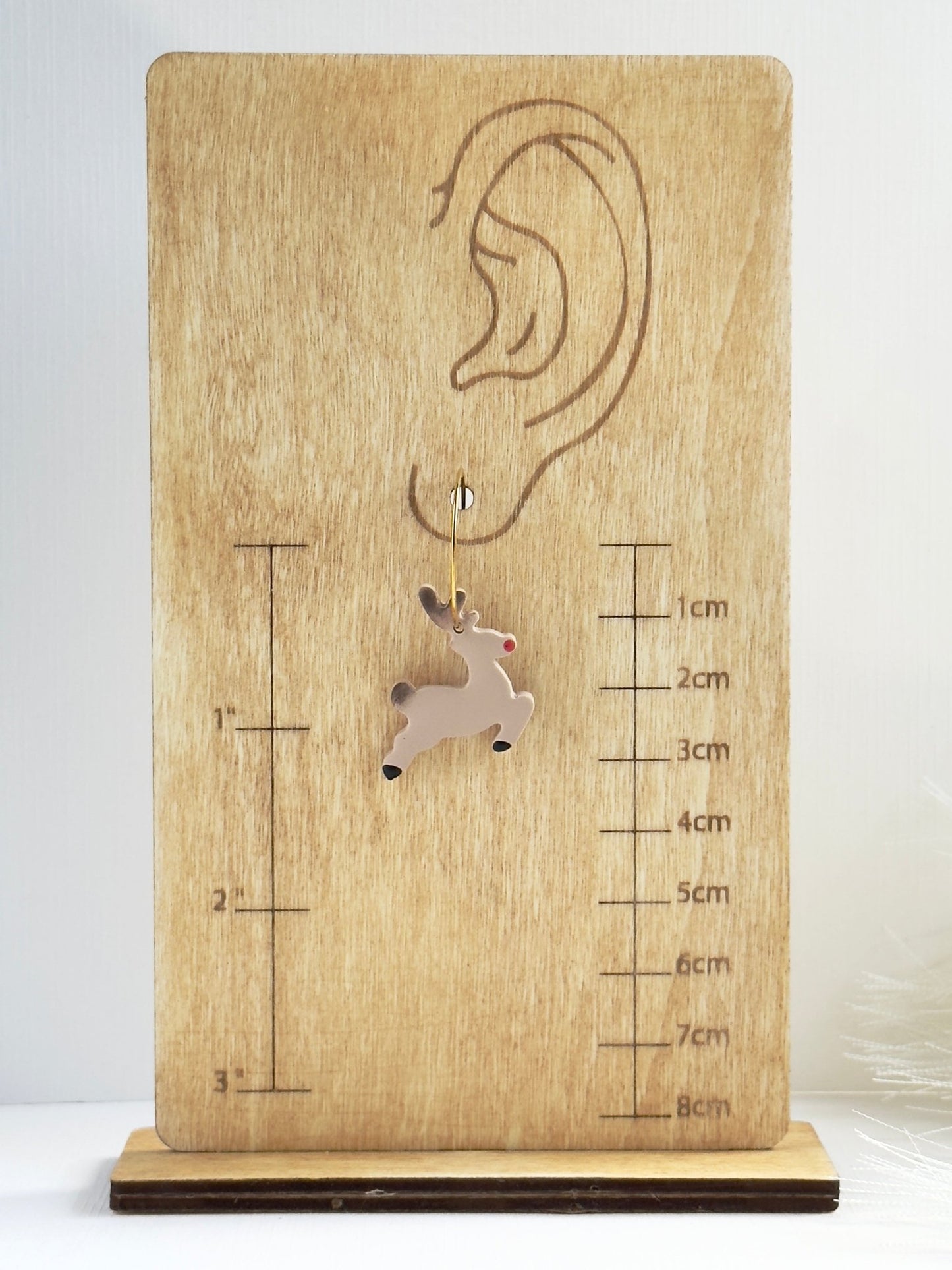 Reindeer Dangles/Studs - ClaybyMO