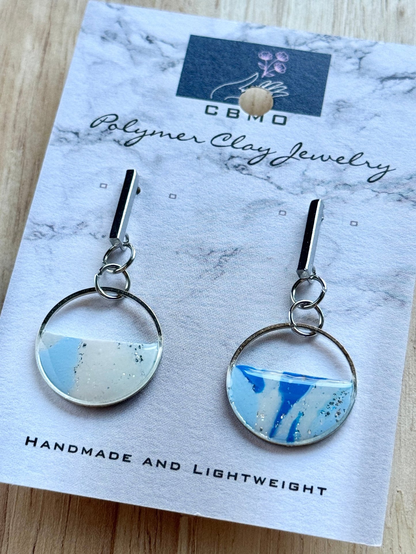 Sea Marble Dangles (Multiple Styles) - ClaybyMO