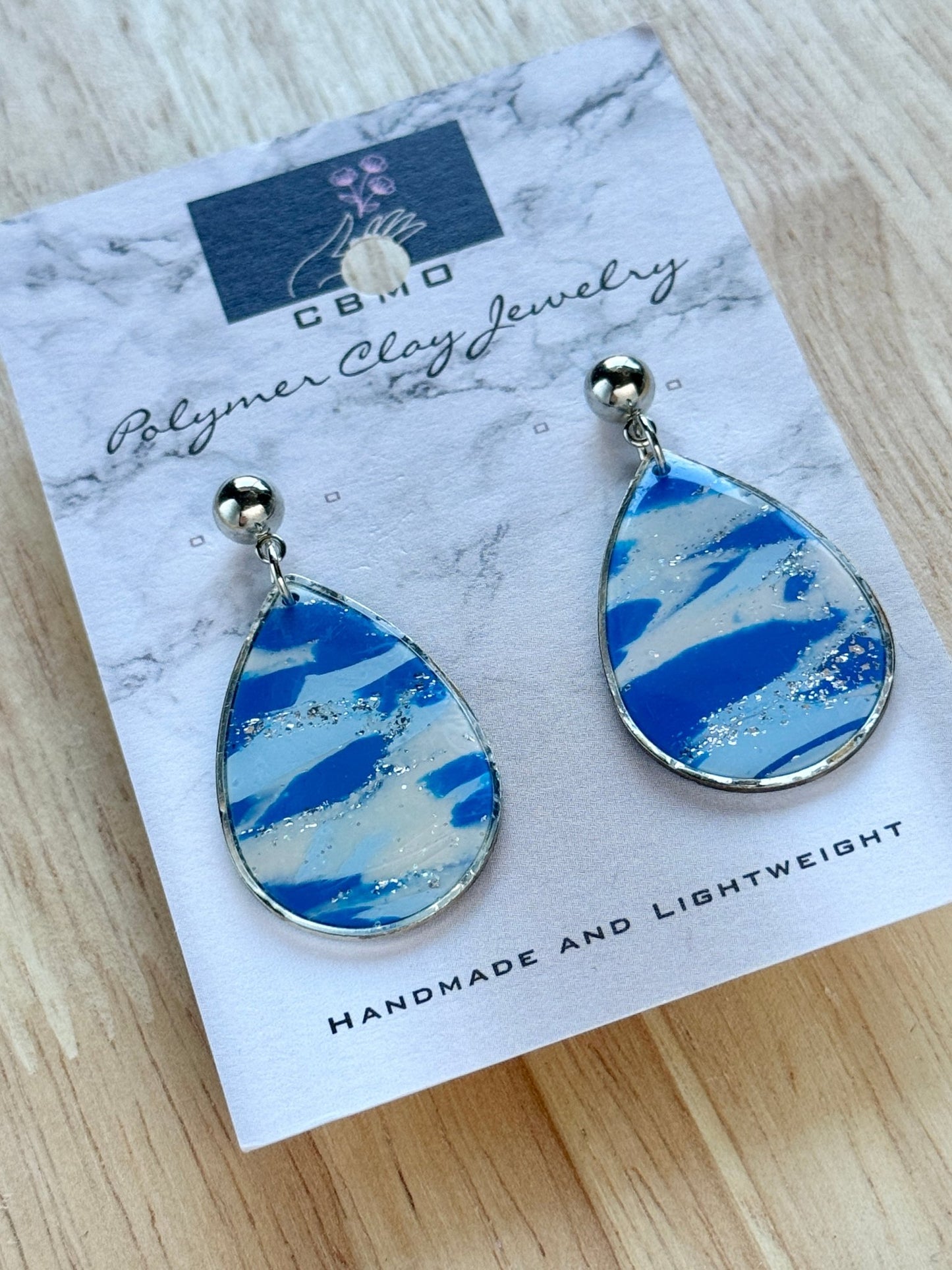 Sea Marble Dangles (Multiple Styles) - ClaybyMO