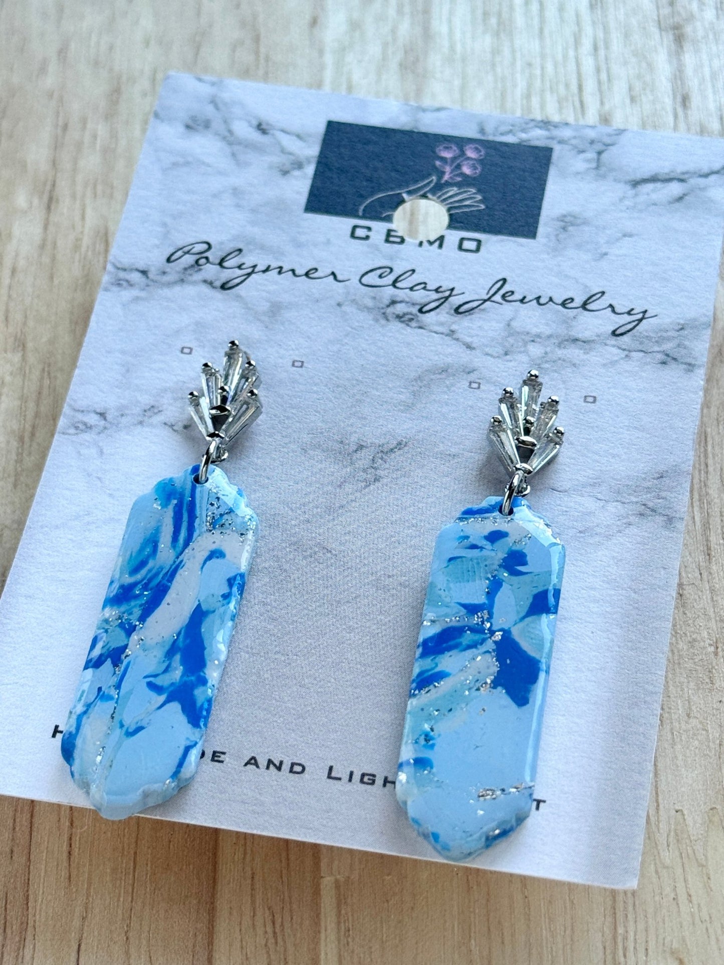Sea Marble Dangles (Multiple Styles) - ClaybyMO