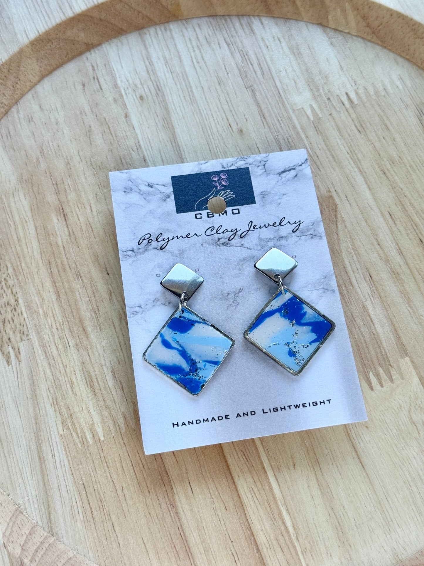 Sea Marble Dangles (Multiple Styles) - ClaybyMO