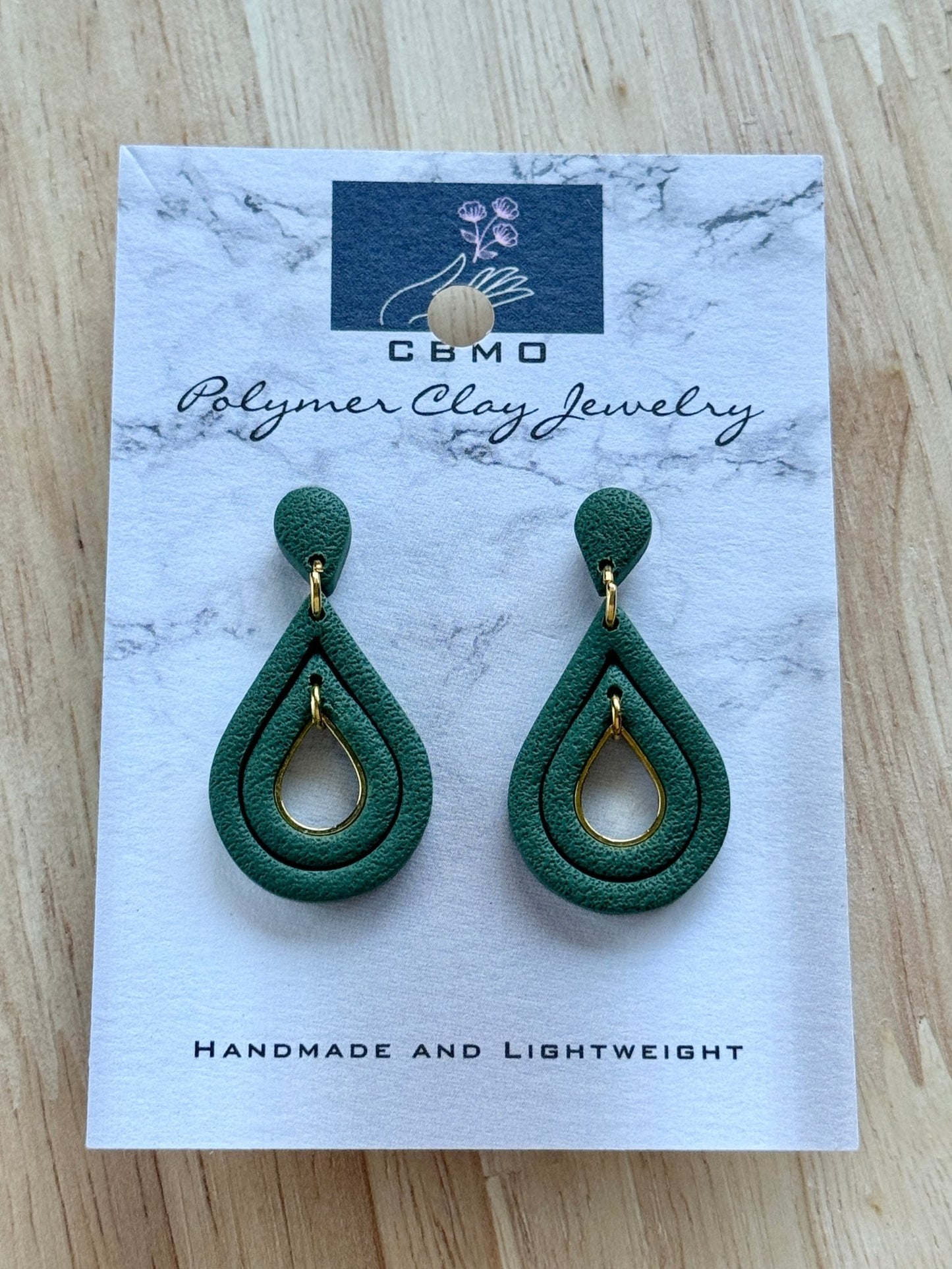 Small Double Tear Dangles - ClaybyMO