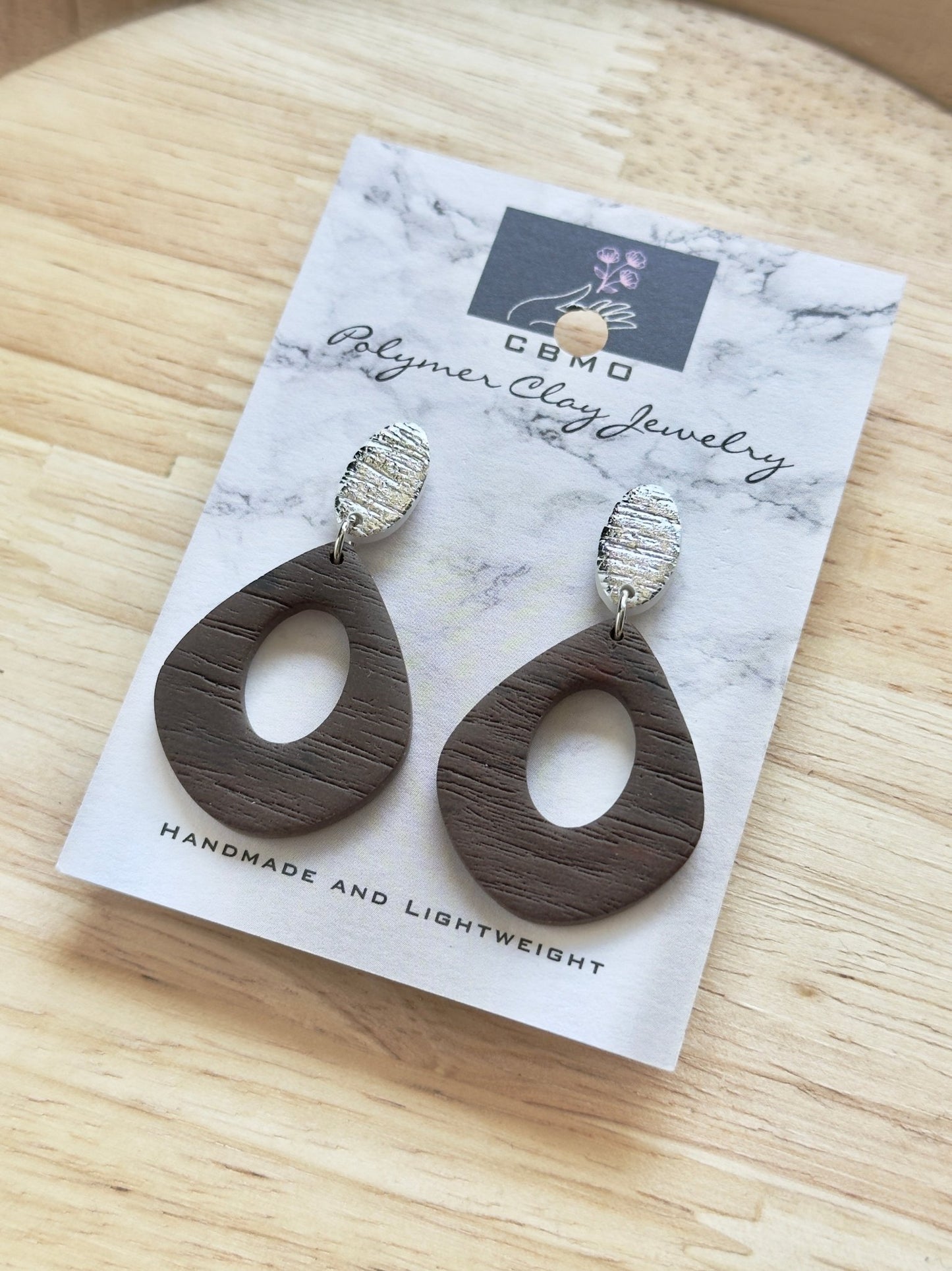 Wood Dangles - ClaybyMO