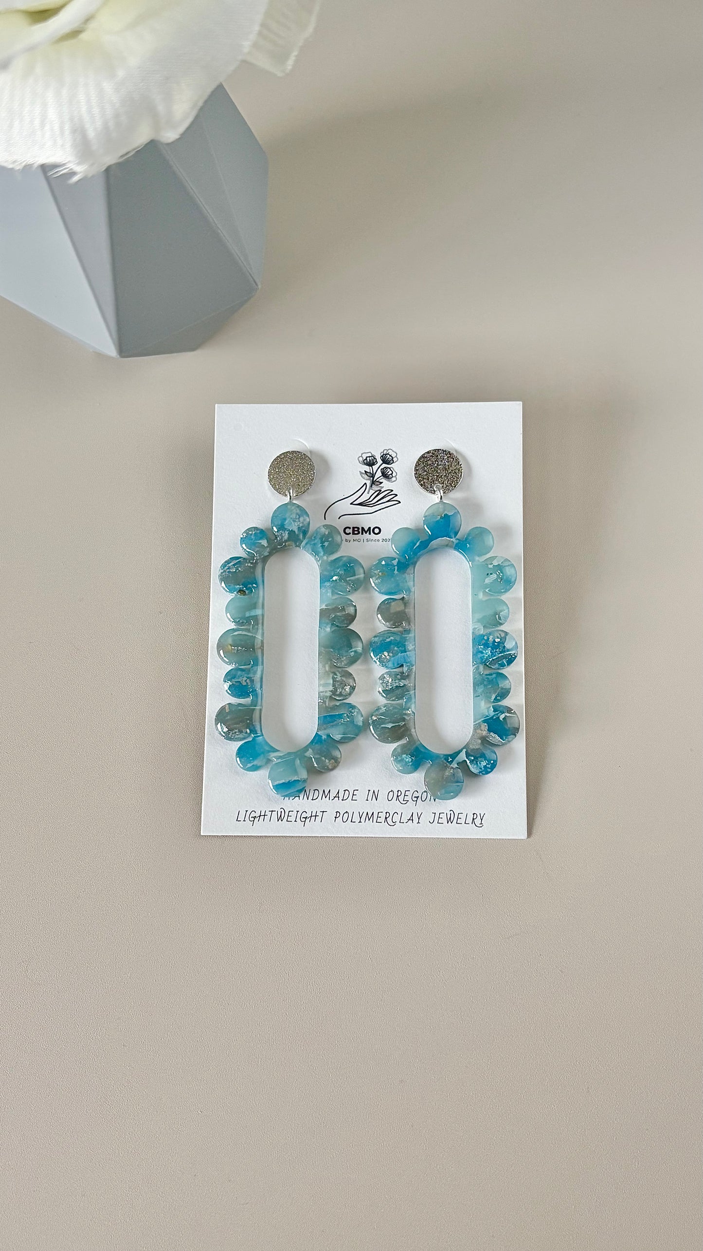 Blue + Silver Marble Collection