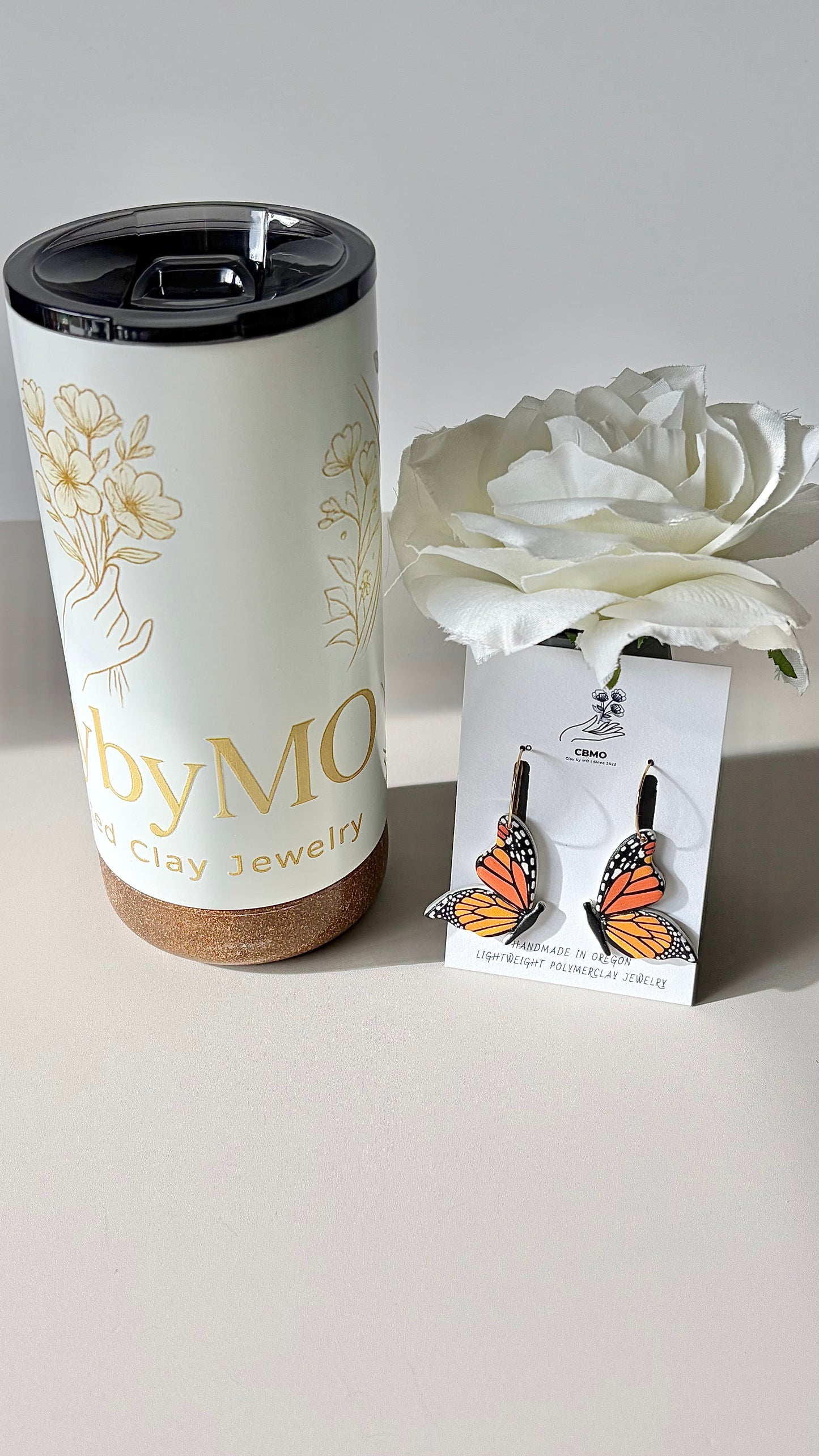 Monarch Butterfly Hoops