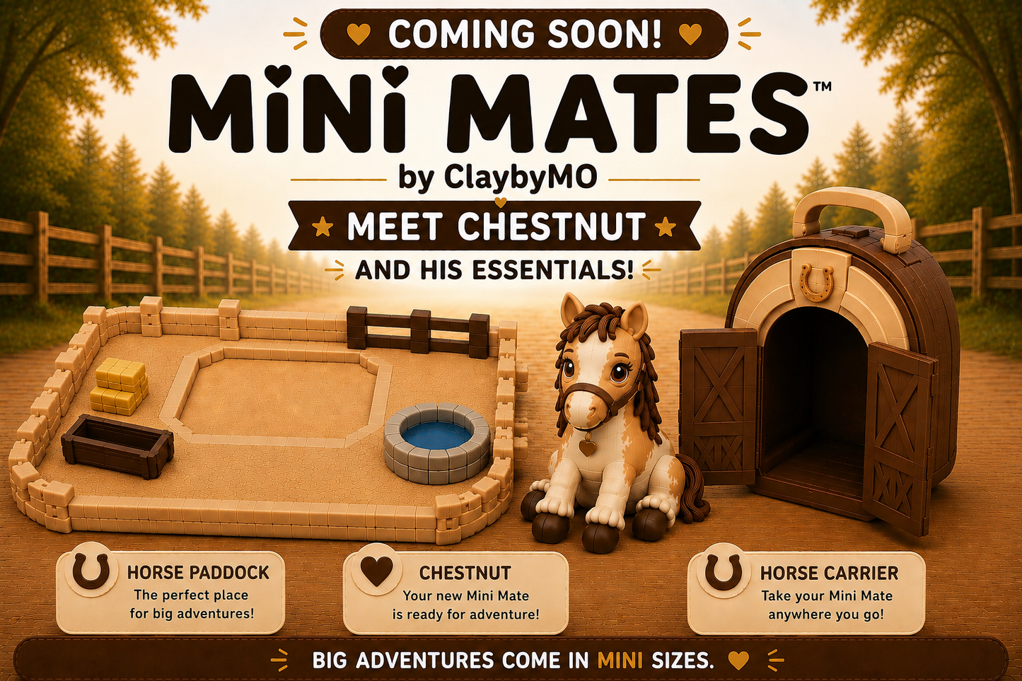 Mini Mates Farm Friends-Chestnut