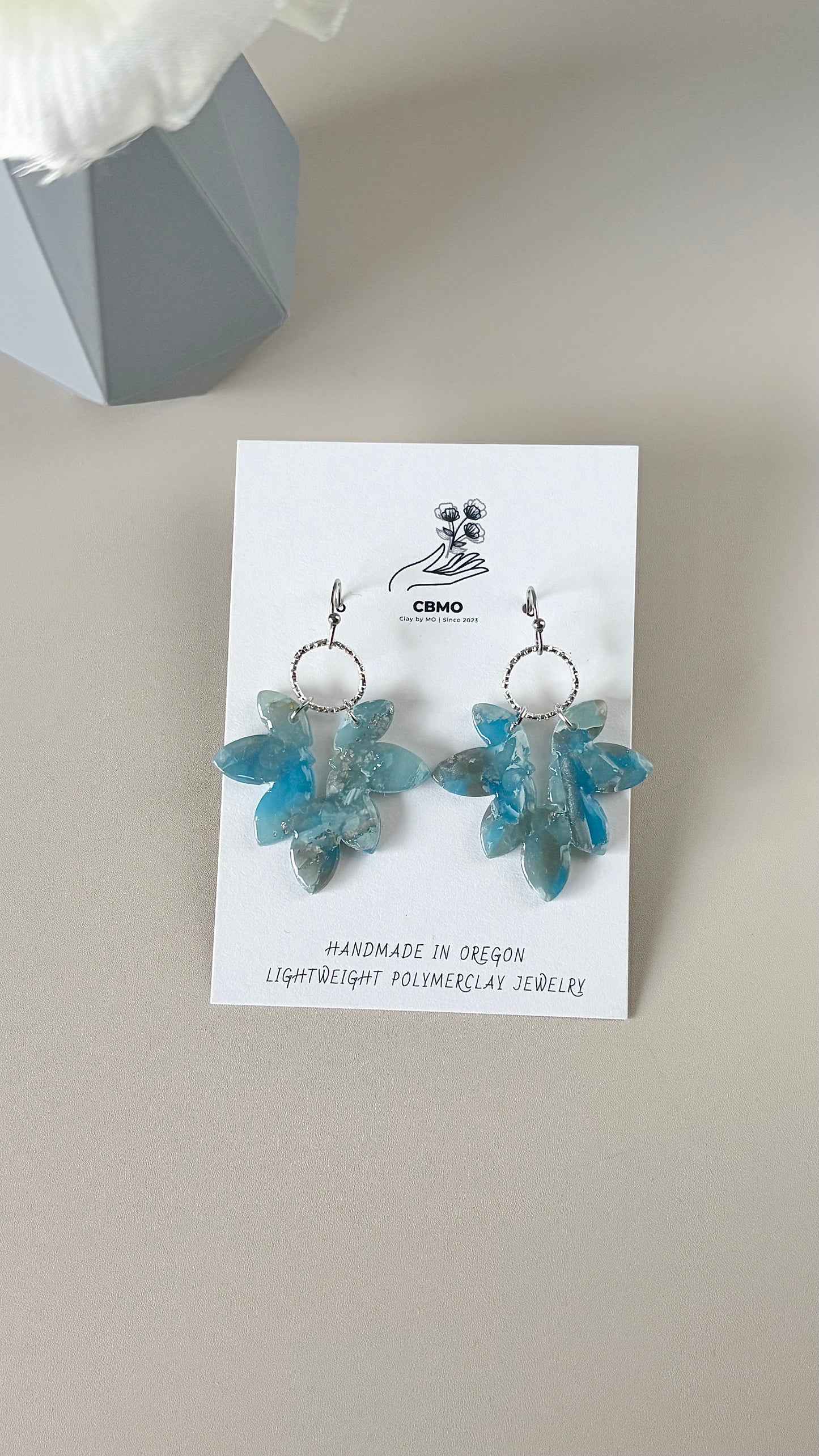Blue + Silver Marble Collection