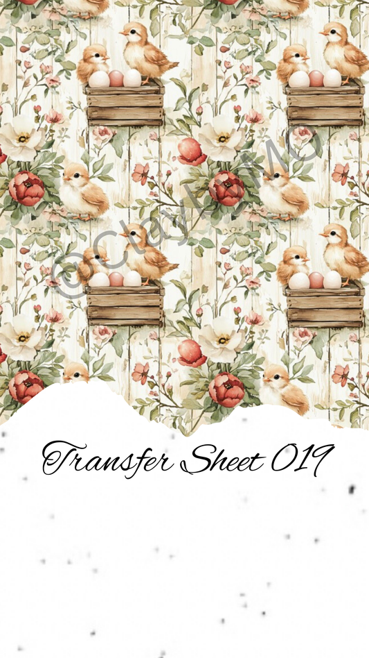 Transfer Sheet 019