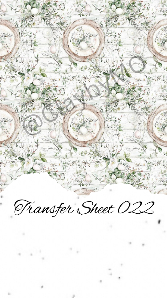 Transfer Sheet 022