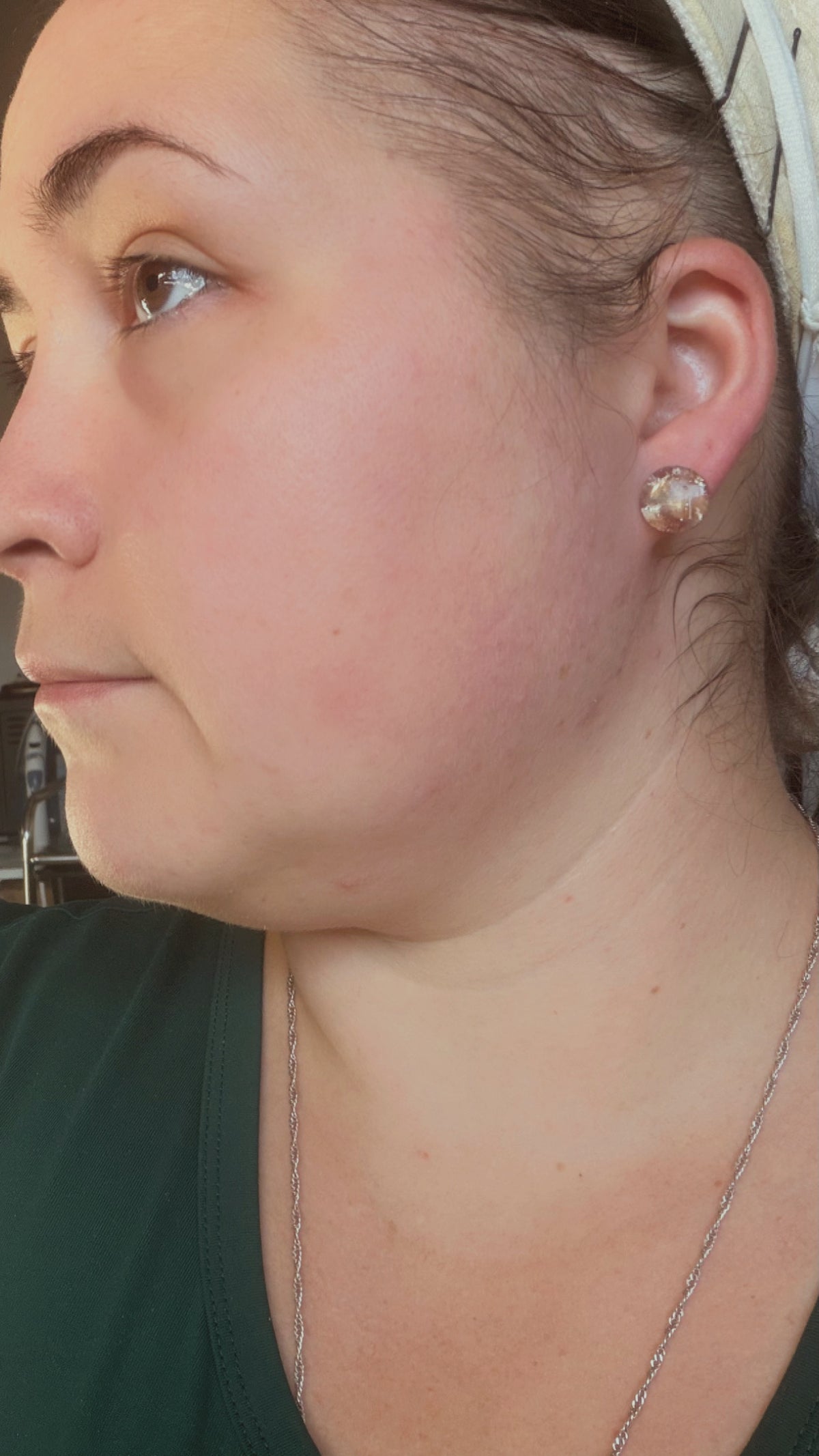 Brown & Gold Marble Polymer Clay Earrings | ClaybyMO