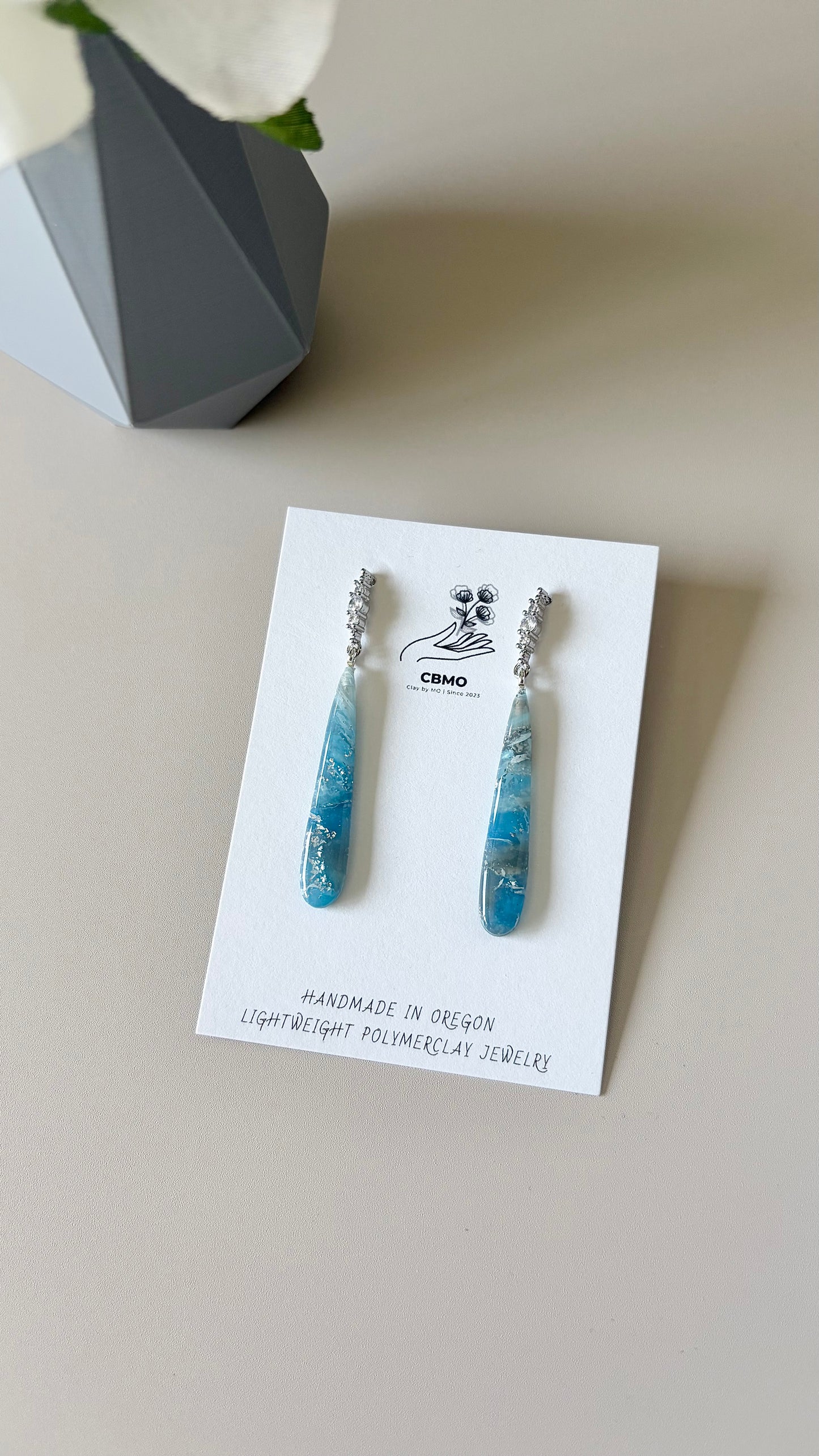 Blue + Silver Marble Collection