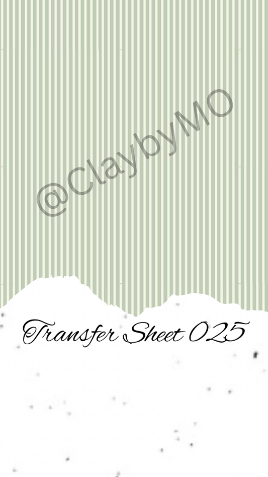 Transfer Sheet 025