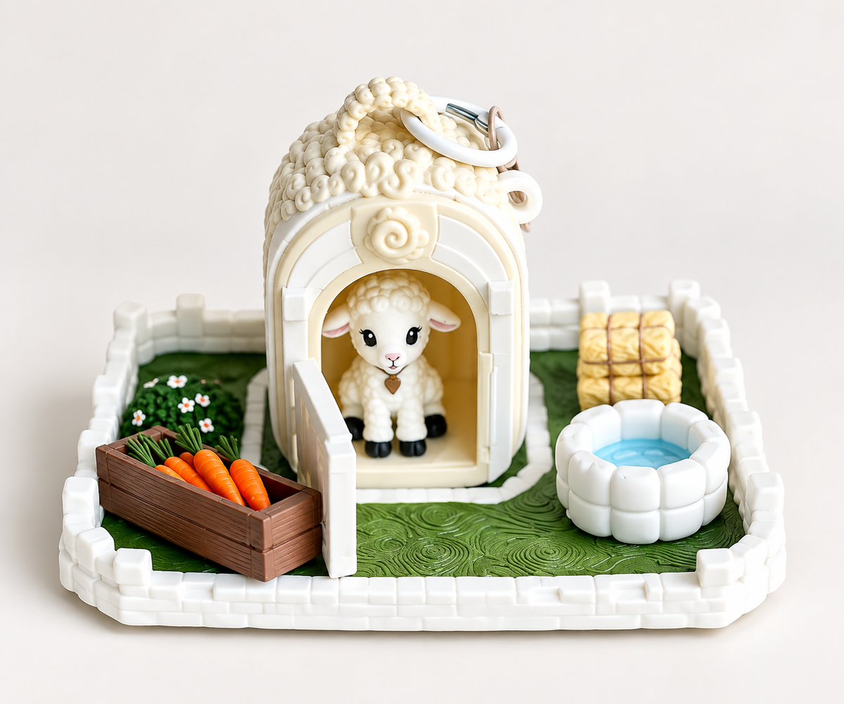 Cotton 3D Mini Farm Figure | Mini Mates Farm Friends | ClaybyMO
