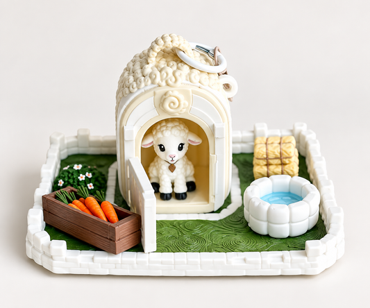 Cotton 3D Mini Farm Figure | Mini Mates Farm Friends | ClaybyMO