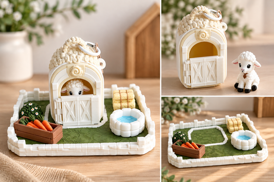 Cotton 3D Mini Farm Figure | Mini Mates Farm Friends | ClaybyMO