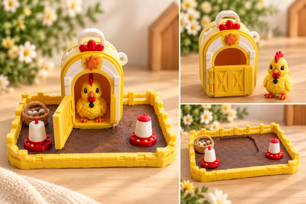 Sunny 3D Mini Farm Figure | Mini Mates Farm Friends | ClaybyMO