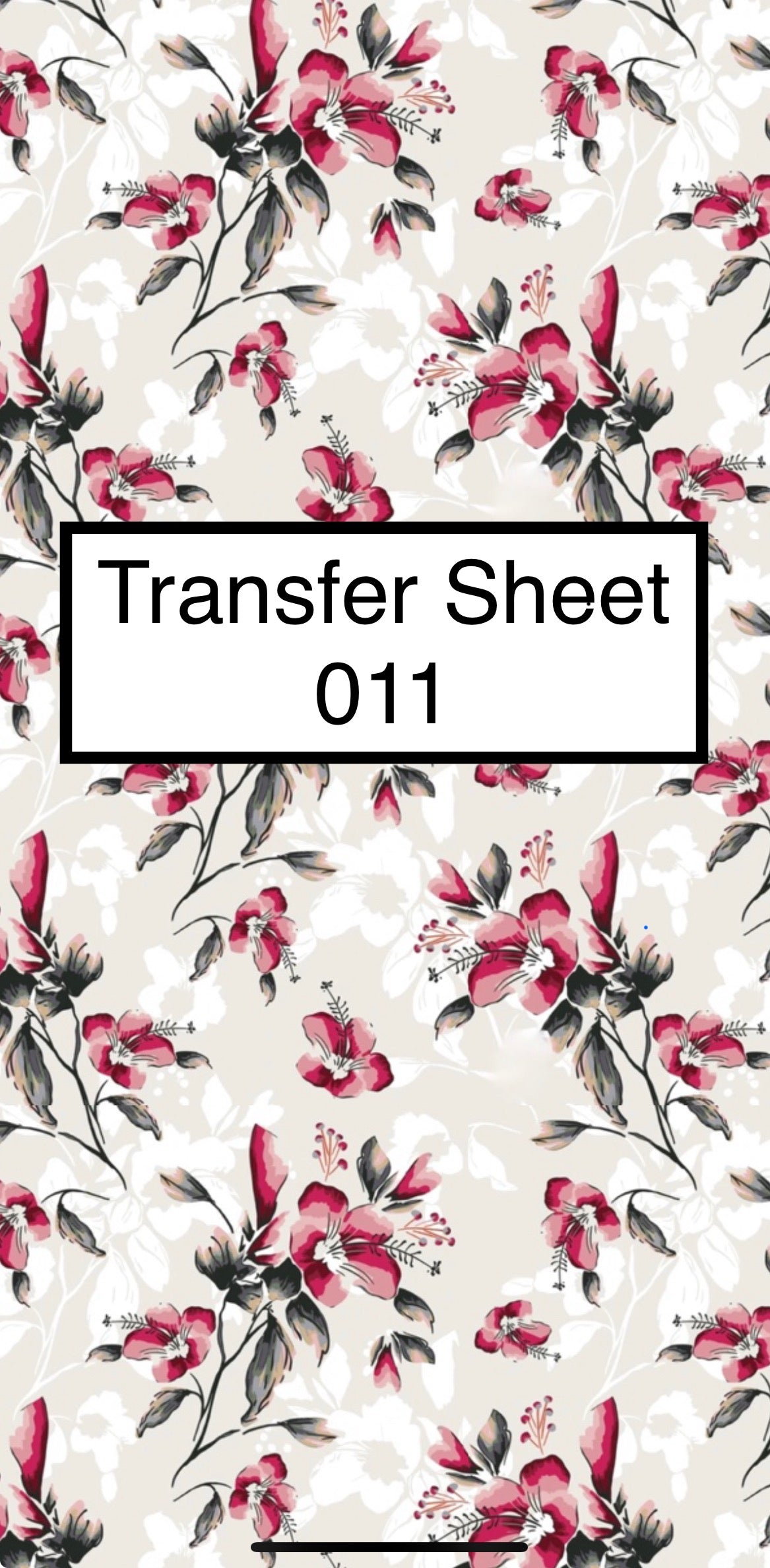 Transfer Sheet 011