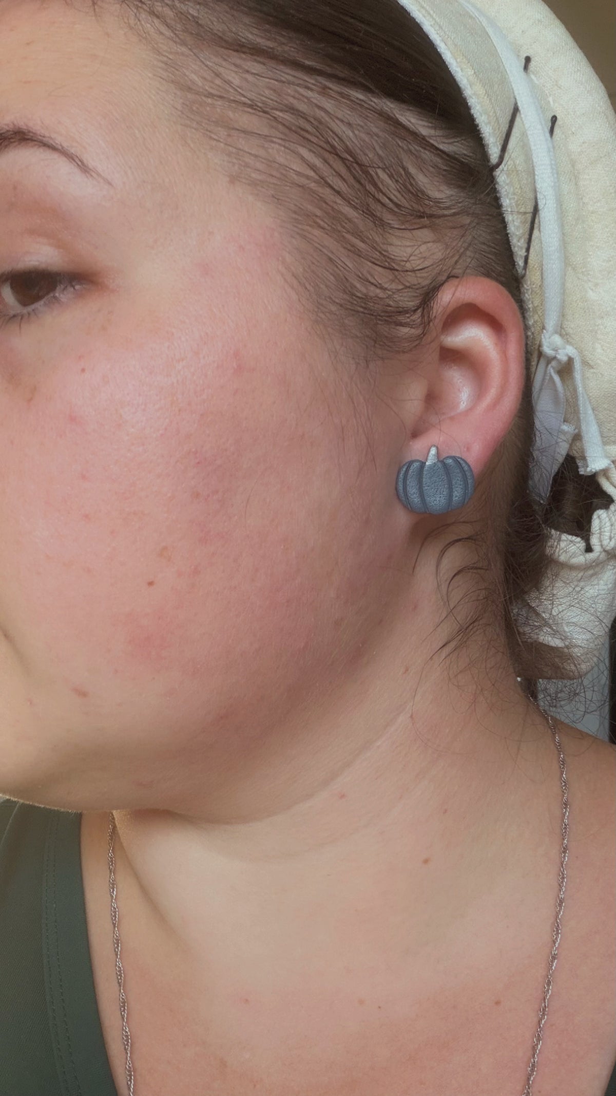 Pumpkin Stud Earrings – Handmade Polymer Clay | ClaybyMO