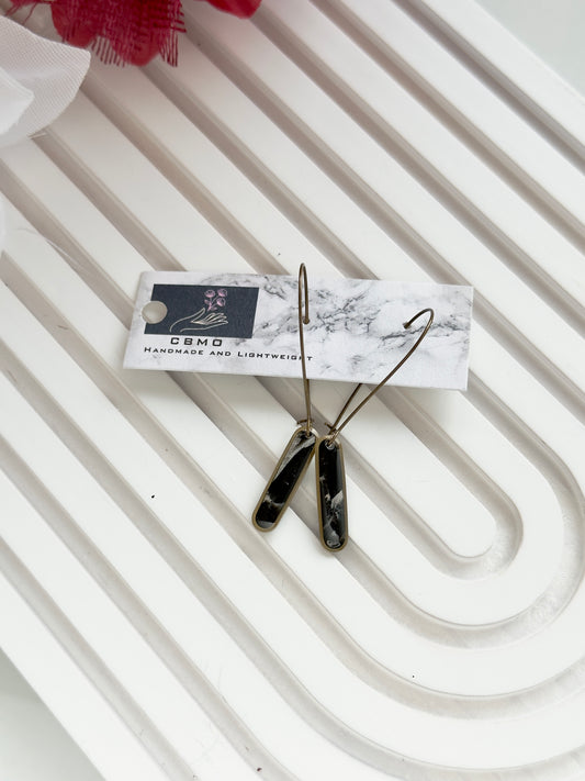 Black Marble Dangles (Multiple Styles)
