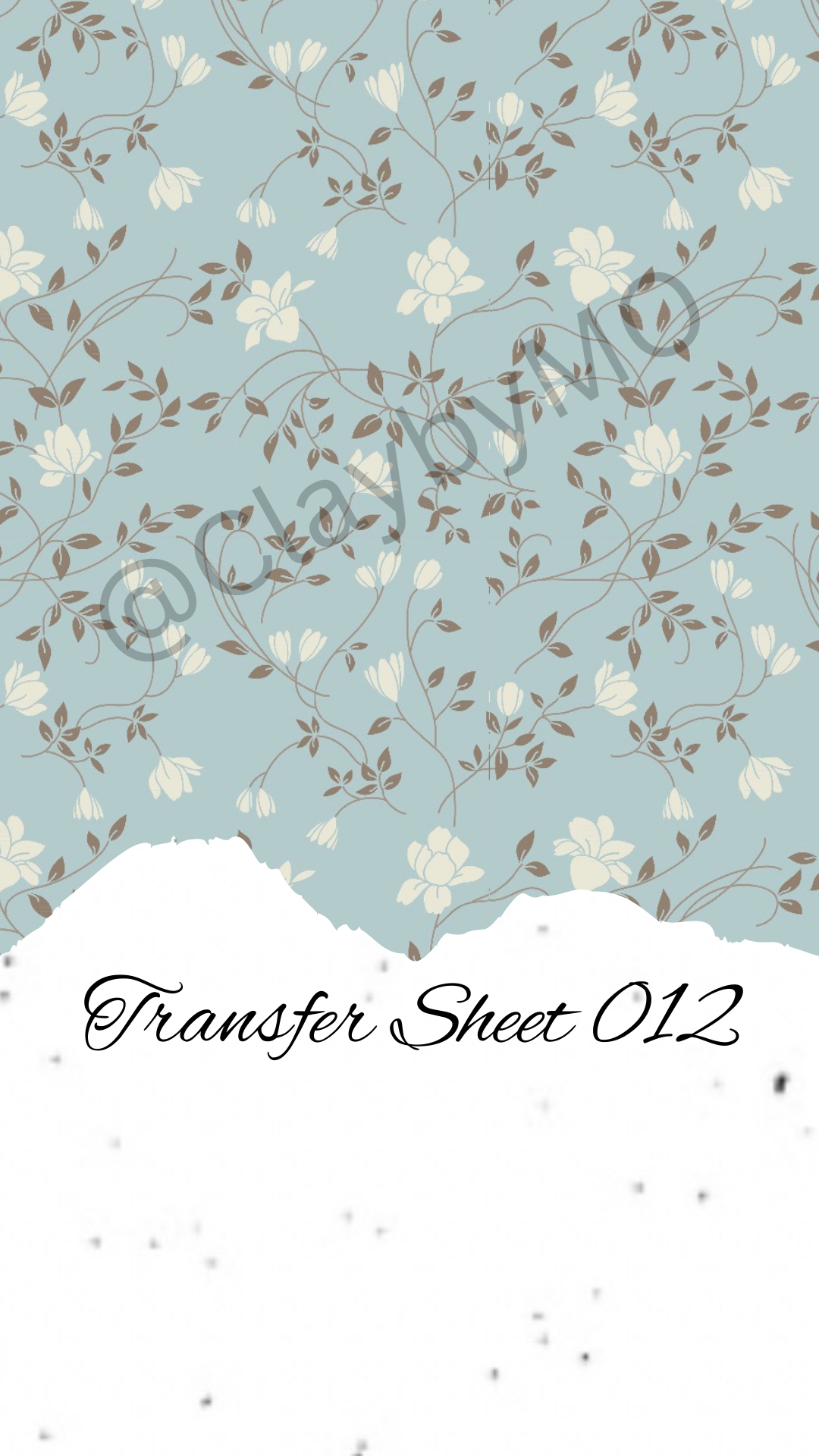 Transfer Sheet 012
