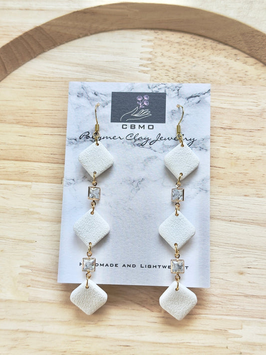 Triple Diamond Dangles - ClaybyMO